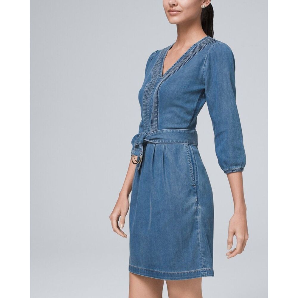 White House Black Market Blue Mini Dress